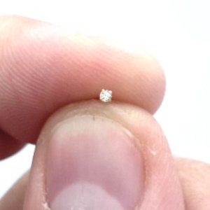 COPY - Tiny 1mm Diamond Gold Nose Ring Nose Stud Nose Piercing